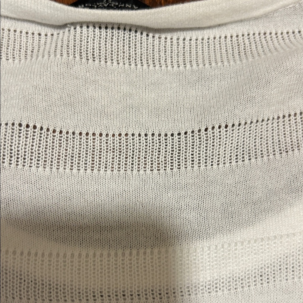 Ladies size XL lightweight white long sleeve Ann Taylor pullover sweater - Picture 12 of 12